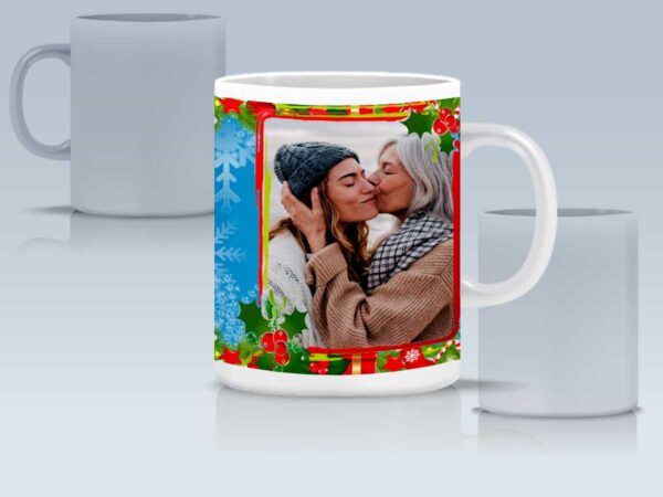 Коледна чаша с 2 Ваши снимки и текст - Image 5