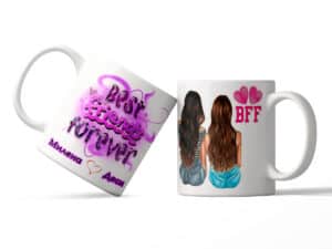 Чаша ''BFF" с имена