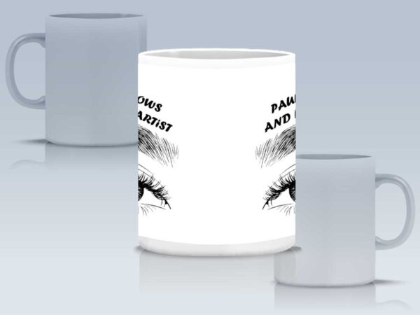 Чаша "Eyebrow artist" с персонално име - Image 4