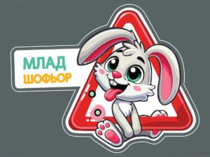Стикер "Млад шофьор"