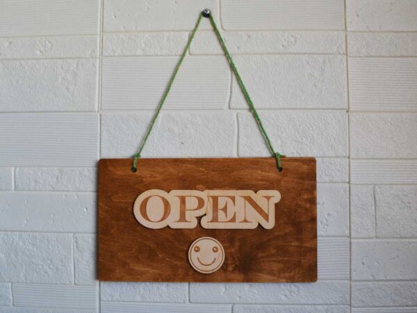 Табела за магазин "Open - Closed" 30х17см.