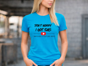 funny youtube t-shirt women