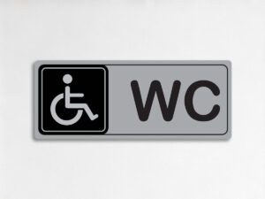 WC табела за хора с увреждания и универсален дизайн