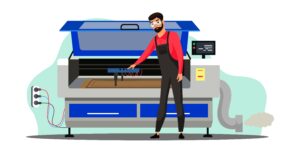 CO2 и Fiber лазерни машини в производството на Red Line Studio